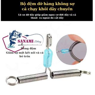 Bộ Chia Móc Chống Cắt Lò Xo, Khóa tháo Dỡ Lò Xo, Dây Thay Đổi Chống Gió Dỡ Tải Kích Thước Lớn - Sanami Fishing