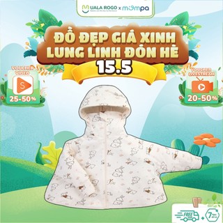 Áo chống nắng cho bé Mompa từ 1 - 5 tuổi vải Hột xoàn chống tia UV khử khuẩn thoáng khí 530