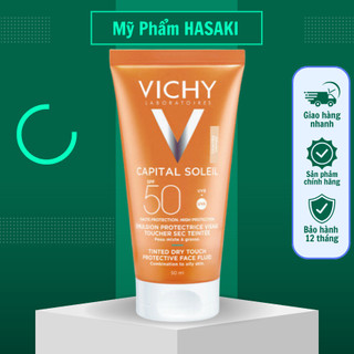 Kem chống nắng SPF 50 UVA+UVB Vichy Capital Soleil Mattifying Dry Touch Face Fluid 50ml