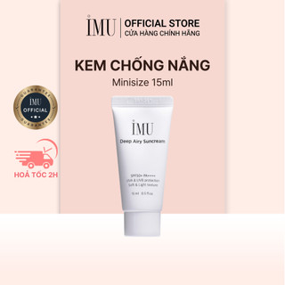(Quà tặng không bán) Kem chống nắng nâng tone dưỡng ẩm IMU Deep Airy Suncream 15ml