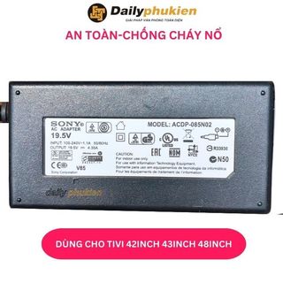 Cục nguồn cho tivi Sony 19.5v 4.35a 85w BẢO HÀNH 1 NĂM