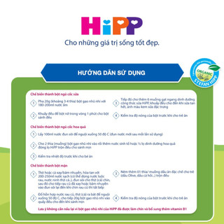Bột ăn dặm dinh dưỡng Hipp cho bé