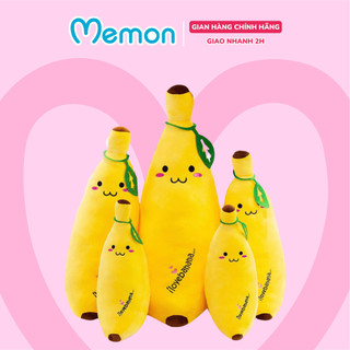 Gối Ôm Quả Chuối Mềm Nhồi Bông Cao Cấp Memon