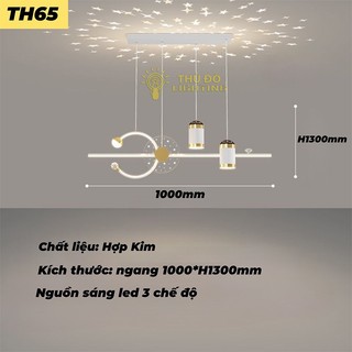 Đèn Thả Hiện Đại Decor 2023, Chất Liệu Hợp Kim Kết Hợp Led 3 Chế Độ Sáng, Bảo Hành 12 Tháng