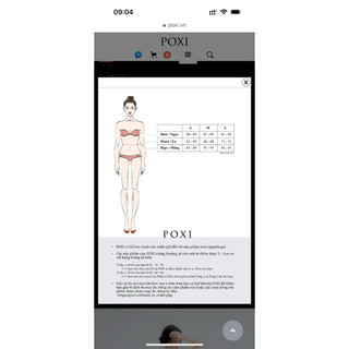 đầm poxi  size s