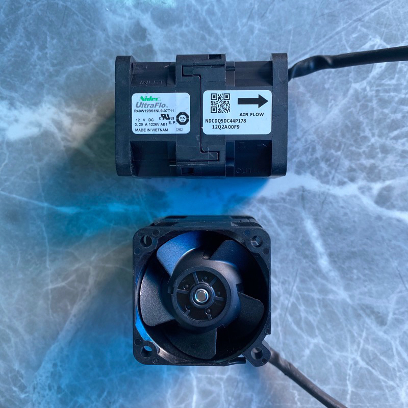 Quạt phản lực đôi 12V 4cm siêu khoẻ