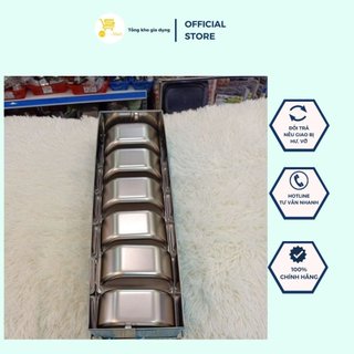 khay topping inox 6 ngăn