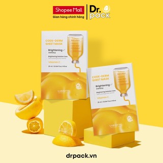  Mặt nạ dưỡng da Labiotte Code-Derm Calming Brightening Vitamin C Hàn Quốc 25ml