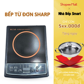 Bếp từ đơn SHARP HS-1969 công suất 2000W phím bấm cơ 5 chế độ tặng kèm nồi inox bảo hành 12 tháng