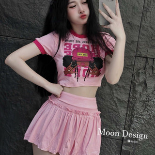 Đầm hottrend áo croptop mic chân váy chất mướt mềm mát chuẩn l1