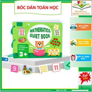 Bóc dán Toán học thông minh - Học liệu Bóc dán Montessori giáo dục sớm cho bé từ 3 tuổi