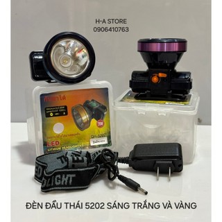 Đèn pin led đội đầu sạc thái 5202 chóa 60mm