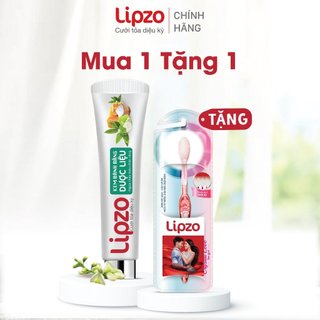 Kem đánh răng dược liệu lipzo 185 gram bàn chải đánh răng lipzo crystal love for girl
