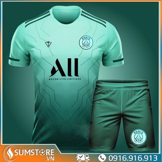 Quần áo bóng đá psg ngọc siêu đẹp - đồ đá banh thể thao nam nữ đẹp mới cực chất