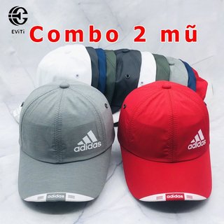 Combo 1 Cặp 2 Chiếc Mũ Lưỡi Trai Thể Thao Vải Dù 2 Lớp Nón Kết Nam Thời Trang