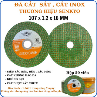 Đá cắt sắt inox 100 senkyo hàng cao cấp hộp 50 viên