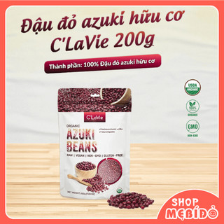Đậu đỏ hữu cơ azuki c'lavie nấu chè nấu cháo đậu đỏ sữa hạt cho bé ăn dặm tắm trắng shop mẹ bí đỏ