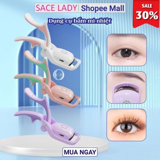 Máy uốn mi nhiệt SACE LADY phiên bản mới nhất thiết kế 2 trong 1 làm dụng cụ uốn mi và chải mi để định hình mi