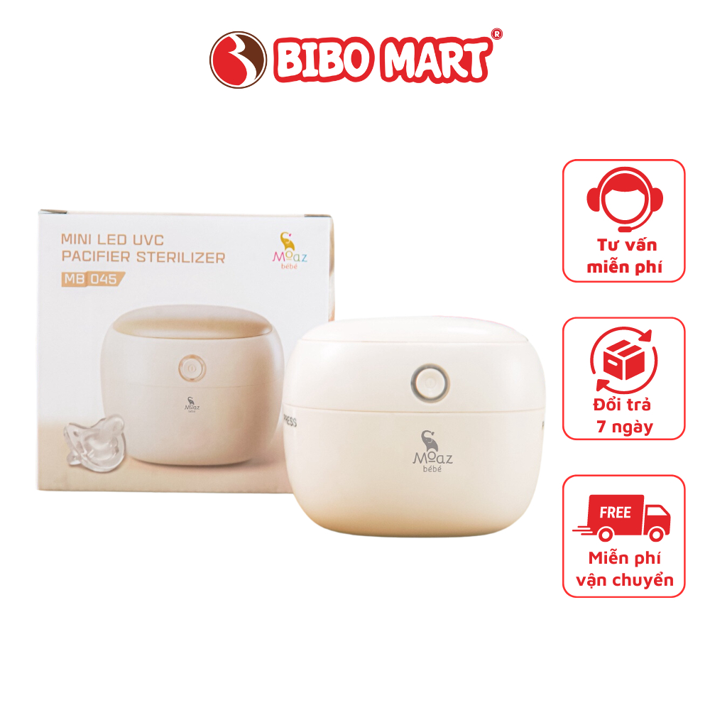 Máy Tiệt Trùng Ti Giả UVC Loại Bỏ 99% Vi Khuẩn Chất Liệu An Toàn Nhỏ Gọn Tiện Dụng Moaz Bébé MB045 -