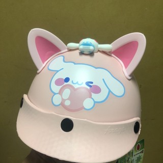  Mũ bảo hiểm cho bé từ 4 đén 14 tuổi nhiều hình tặng kèm tai ,hình thỏ cinnmoroll hình chó hình kuromi hình siêu nhân 