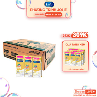 Thùng 24 hộp Sữa bột pha sẵn Enfagrow A+ 360° Brain DHA Hương Vani 180ml + Tặng Lốc 3 hộp sữa cùng loại