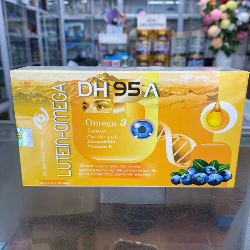 Lutein Omega DH95A giúp đôi mắt sáng, khỏe, chốn oxy hóa, bổ sung dưỡng chất cho mắt