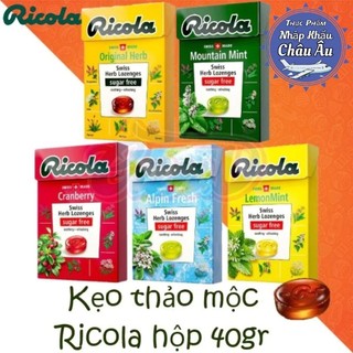 Kẹo ricola thảo mộc gói 17.5gr/40gr/75gr