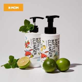 Nước rửa bình thuần chay Lalabebe K-Mom tạo bọt chai 500ml, túi 400ml
