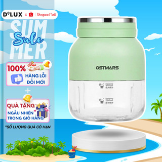 Máy Say Sinh Tố Cầm Tay Mini Sạc Tích Điện, Máy Xay Mini Cầm Tay Ostmars 10 Lưỡi Dao Đa Năng Nhỏ Gọn Dung Tích 500ml