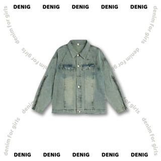  Áo khoác jean jacket dáng dài phối khóa DENIG - HAMI JACKET 