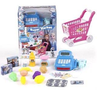 đồ chơi kệ quầy tính tiền siêu thị - Home super market