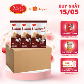 Thùng bánh yến mạch Oatmeal Richy vị socola mới (20 túi 32g)