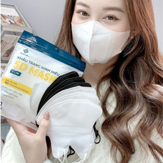   100 cái  khẩu trang 5D Mask MINH HIẾU 3 Lớp chống bụi mịn và kháng khuẩn 99+ 