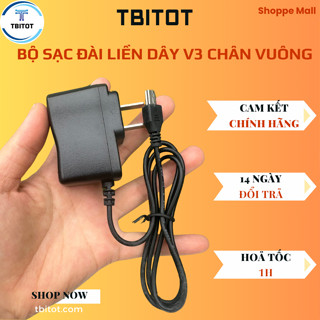 ( Xả lỗ) Sạc Đài V3 Chân Vuông - Dùng Cho Điện Thoại, Đài Chạy Thẻ, Máy Nghe Nhạc, Thiết Bị Điện Tử...