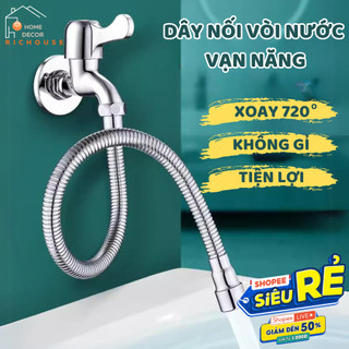 Dây Nối Vòi Nước Đa Năng, Xoay 720 Độ Chất Liệu Inox 304 Khống Gỉ,Sử Dụng Đa Năng Cho Nhiều Loại Vòi