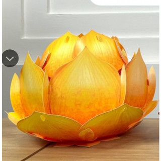 Lồng đèn hoa sen nhựa đản sinh, dùng để trang trí lễ phật đản, 32cm