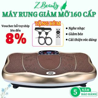 Máy rung tập thể dục Kaxuki 160 cấp bản tiếng Việt, Máy rung giảm mỡ bụng toàn thân, Giảm béo, Đốt calo, Cải thiện body,