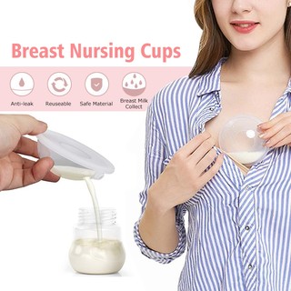  Phễu Hứng Sữa Chống Tràn Mềm Mại Chất Liệu Silicon An Toàn Dành Cho Mẹ Nuôi Con Bú 