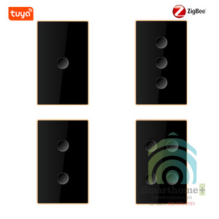 Công Tắc Zigbee Viền Kim Loại Nút Bấm Lõm App Tuya SHP-ZLUS
