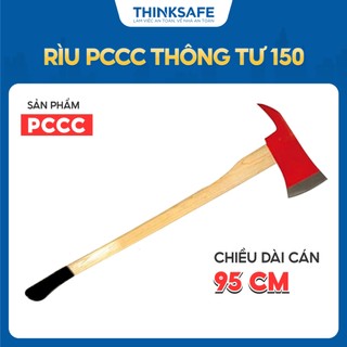 Rìu cứu hộ, chiều dài cán 95cm bọc cao su chống trượt, chất liệu lưỡi rìu thép cacbon 85mm Thinksafe