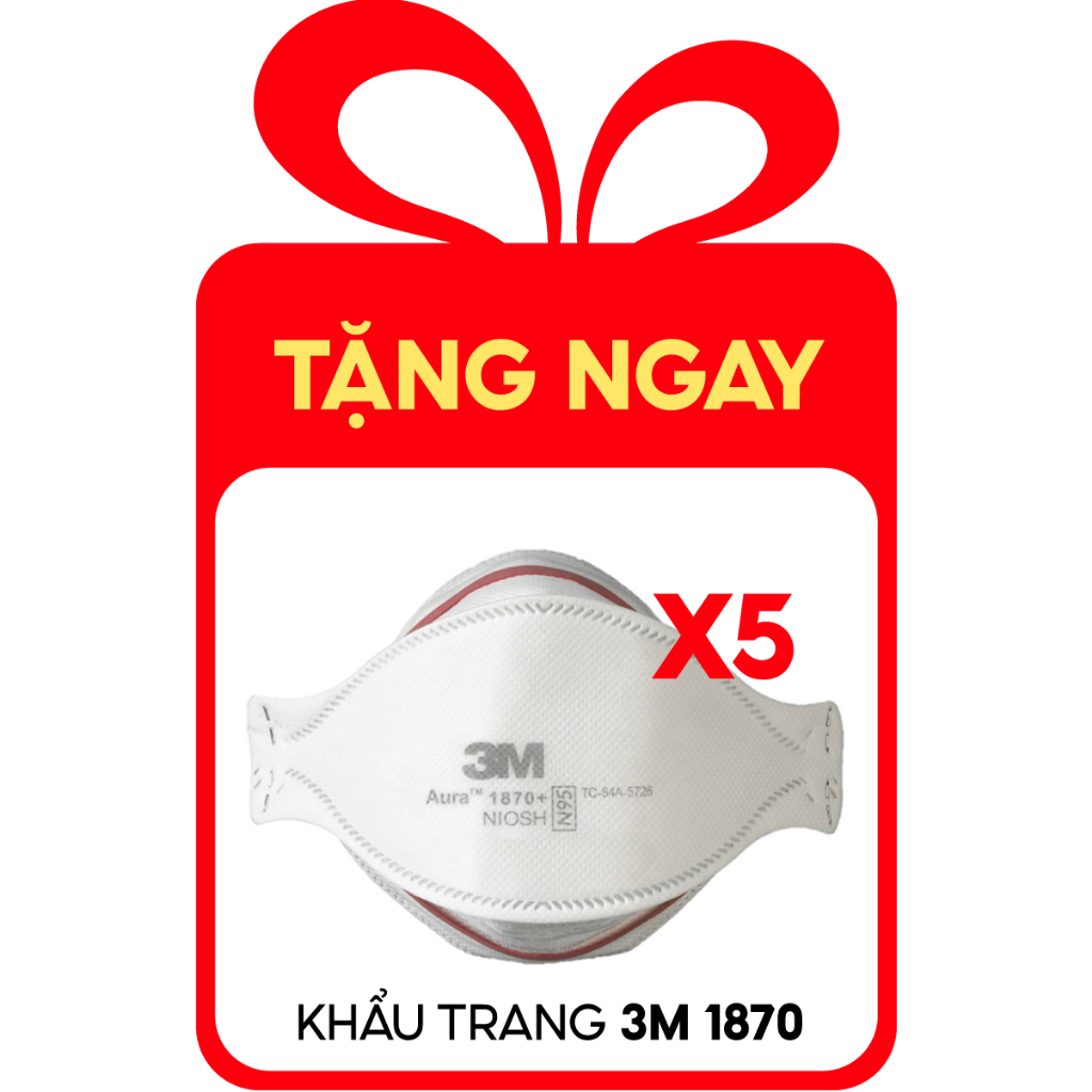 Khẩu trang 3M 1870+ chuyên dụng trong y tế kháng khuẩn, chống giọt bắn thiết kế 4D Khẩu trang N95 chính hãng - THINKSAFE