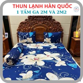 Ga trải giường thun lạnh hàn quốc size 2m x 2m và 2m2 x 2m