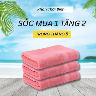 Combo 3 Khăn Tắm 60x120cm 100% Cotton Mềm mại, Không Xổ Lông, Không Phai