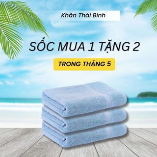 Combo 3 Khăn Tắm cỡ vừa 50x100cm 100% Cotton Mềm mại, Không Xổ Lông, Không Phai