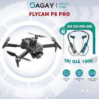 Flycam Giá Rẻ P8 Pro động cơ  chổi than, camera HD, thời lượng pin lớn GAGAY