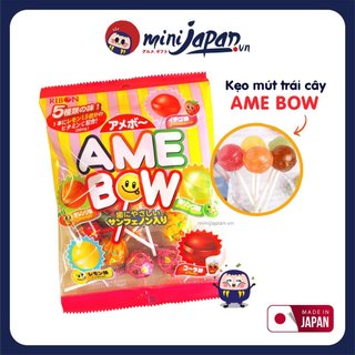 Kẹo mút trái cây Nhật Bản Ribon Amebow gói 110g