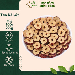 Táo đỏ thái lát sấy khô - trà thảo mộc treesy - trà hoa quả