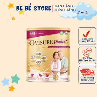 Sữa hạt tiểu đường Ovisure Diabest lon 650g - Hỗ trợ ổn định đường huyết tăng cường sức khỏe