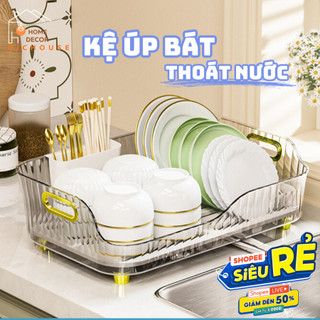 Kệ úp chén bát đĩa thoát nước thông minh, ống đựng đũa khay trượt, khay úp ly, rổ đựng trái cây