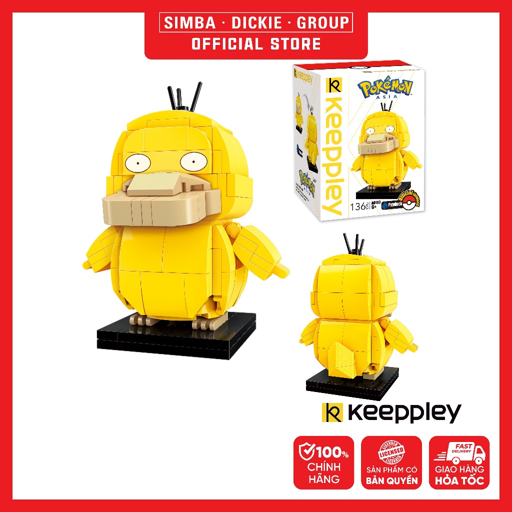 Đồ Chơi Lắp Ráp KEEPPLEY Pokemon Kuppy Psyduck A0103 Building Block - Simba Toys Vietnam